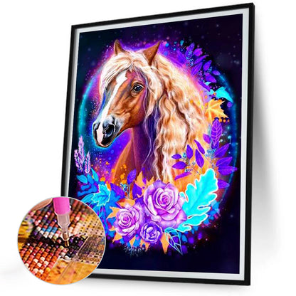 Colorful Horse - Full Round Drill Diamond Painting 30*40CM