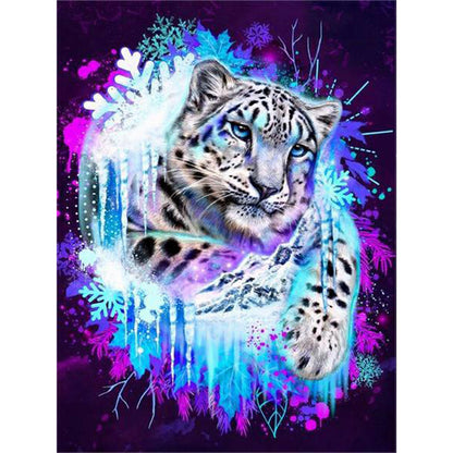 Colorful Leopard - Full Round Drill Diamond Painting 30*40CM