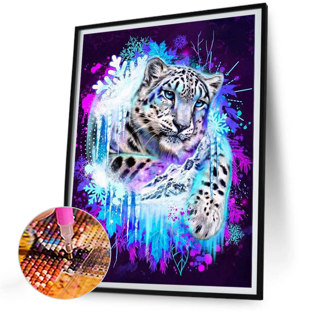 Colorful Leopard - Full Round Drill Diamond Painting 30*40CM