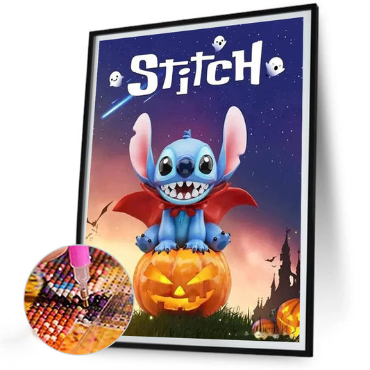 Halloween Stitch - Full Round Drill Diamond Painting 30*40CM
