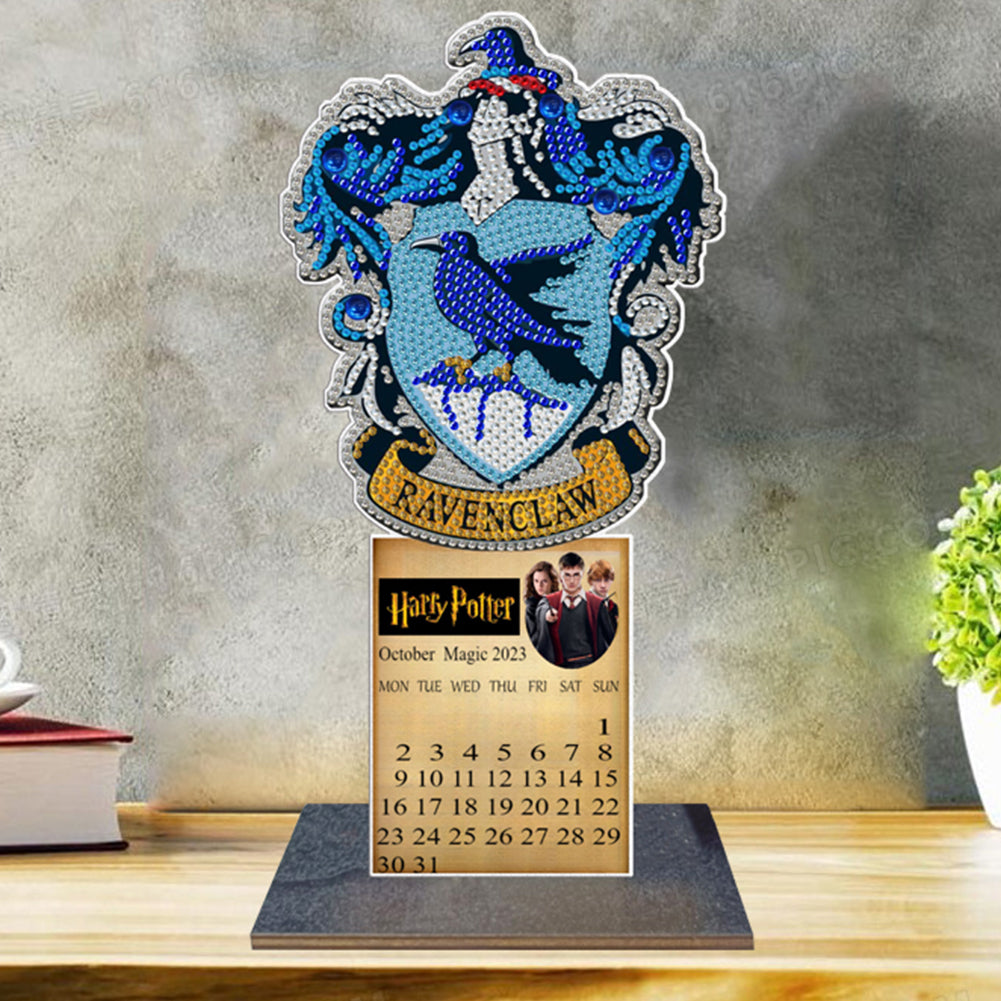 DIY Diamonds Painting Ornaments Wooden Harry Potter Calendar Art Craft Kids Gift