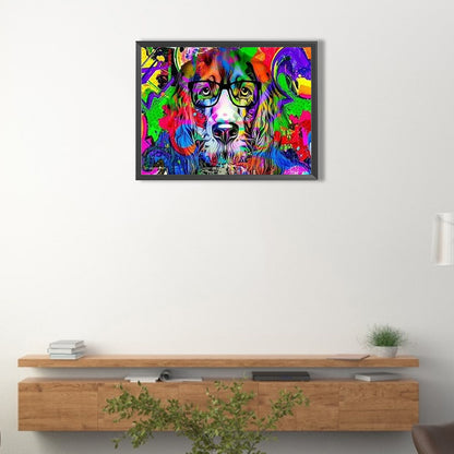 Poodle - Full Round Drill Diamond Painting 40*30CM