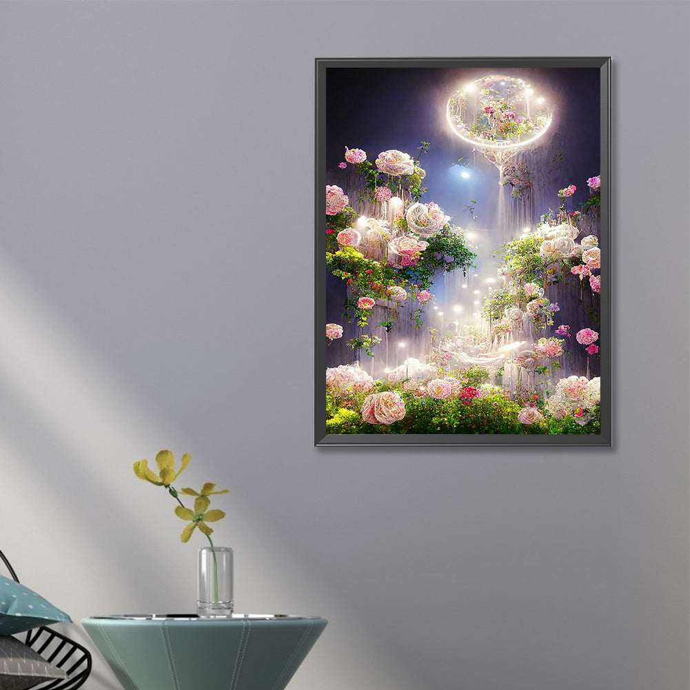 Moonlight Rose Manor - Full Round Drill Diamond Painting 40*60CM
