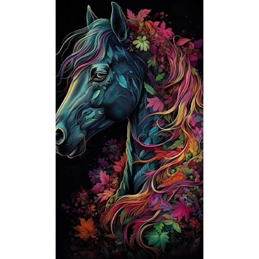 Colorful Horse - Full Round Drill Diamond Painting 40*70CM