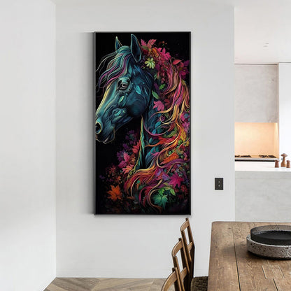 Colorful Horse - Full Round Drill Diamond Painting 40*70CM