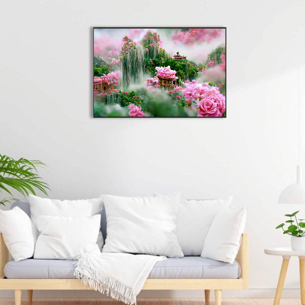 Rose Manor - Full Round Drill Diamond Painting 60*40CM