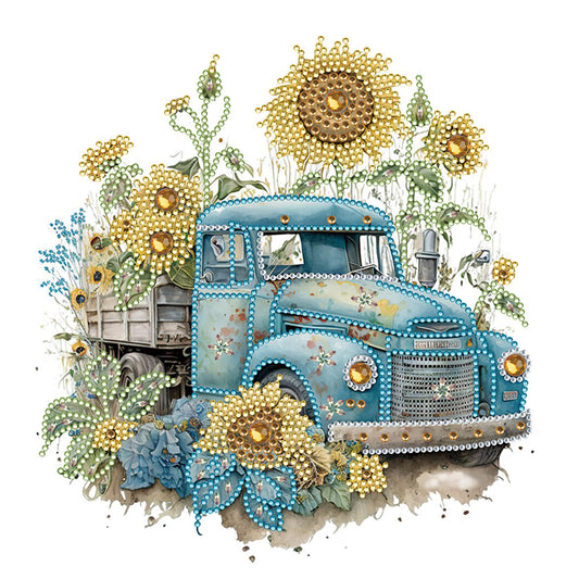 Field Classic Car - Special Shaped Drill Diamond Painting 30*30CM