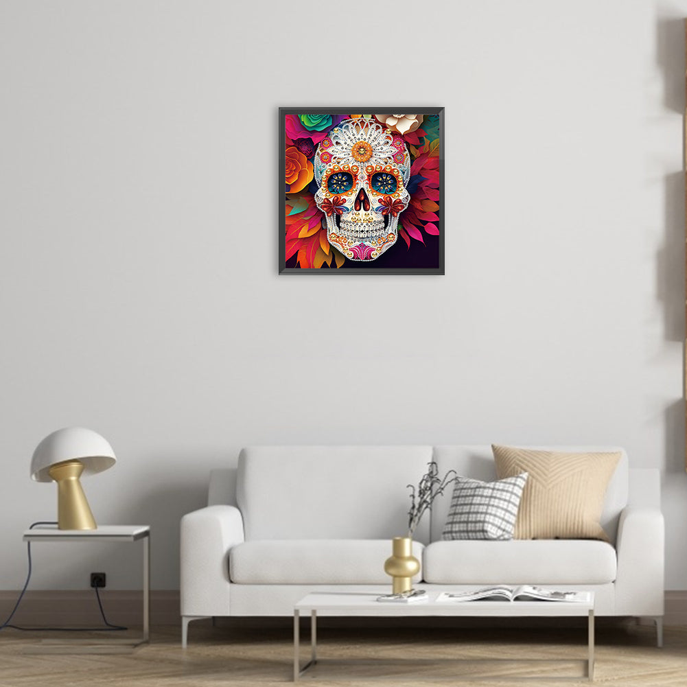 Personalized Skull - Special Shaped Drill Diamond Painting 30*30CM