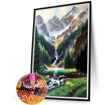 Mountains And Rivers - Full Square Drill Diamond Painting 45*60CM