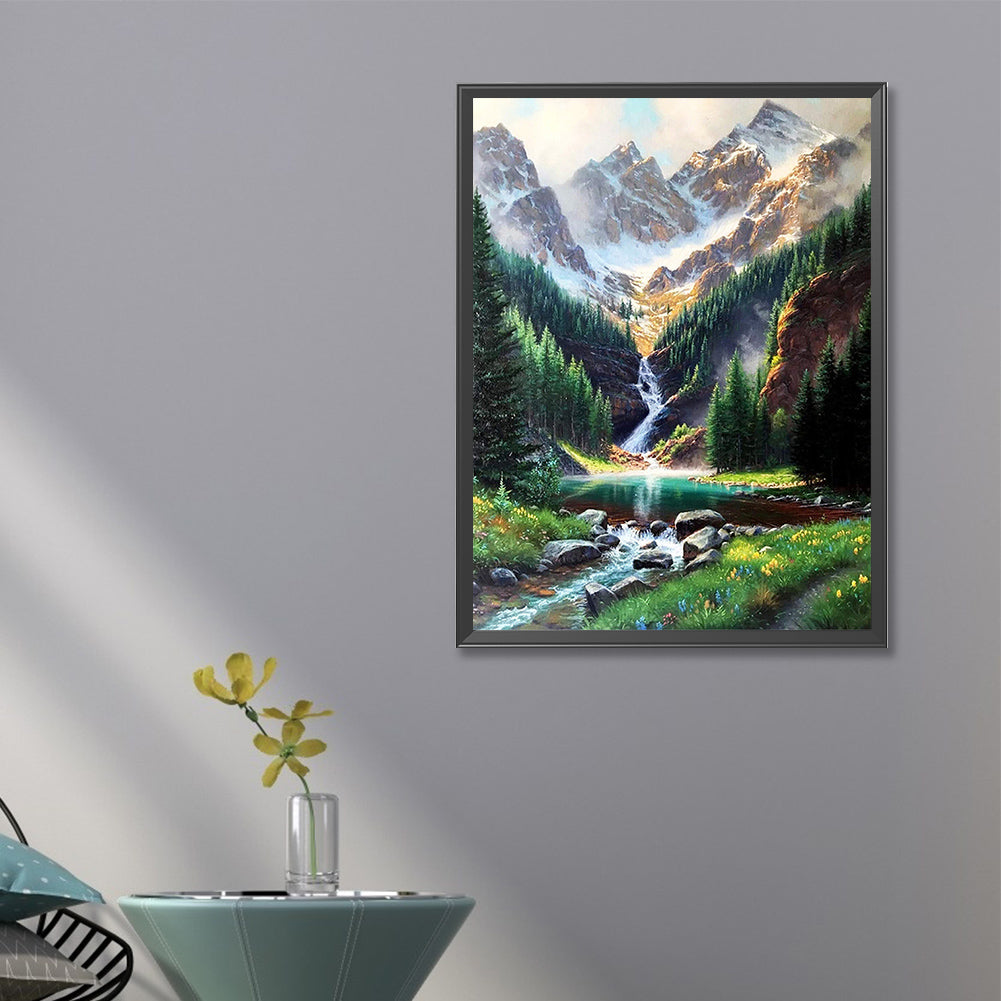 Mountains And Rivers - Full Square Drill Diamond Painting 45*60CM