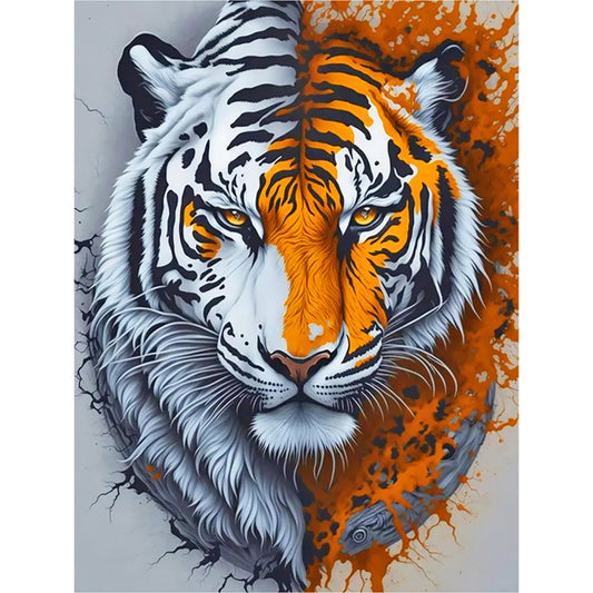 Tiger - Full Round Drill Diamond Painting 30*40CM
