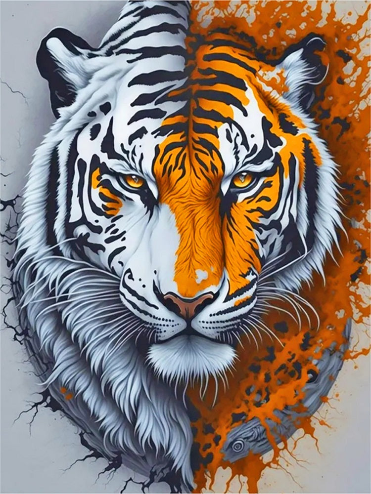 Tiger - Full Round Drill Diamond Painting 30*40CM