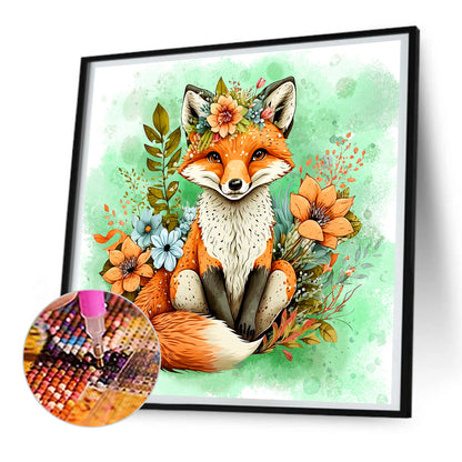 Fox - Full Round Drill Diamond Painting 30*30CM