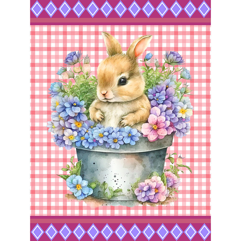 Toy Rabbit - Full Round Drill Diamond Painting 30*40CM