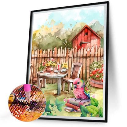 Parrot - Full Round Drill Diamond Painting 30*40CM