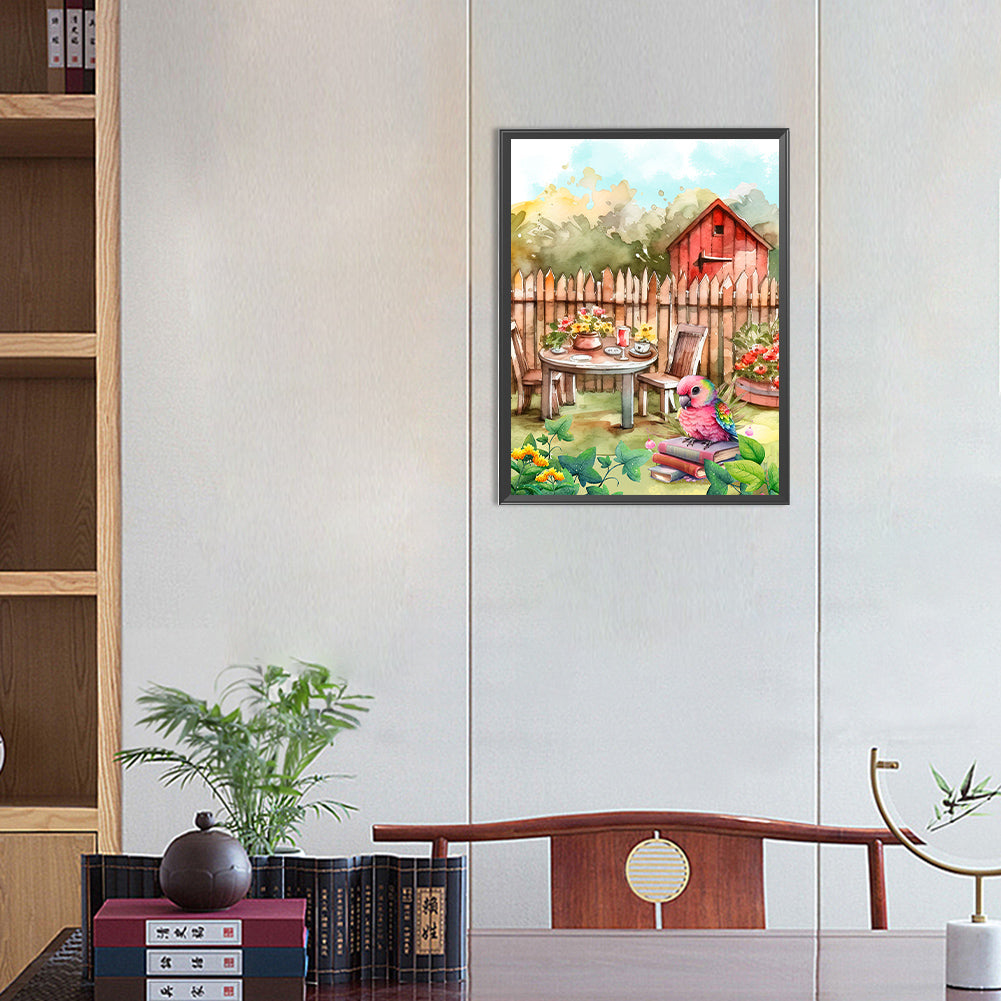 Parrot - Full Round Drill Diamond Painting 30*40CM