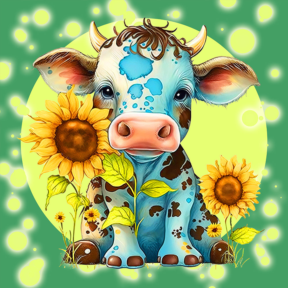 Calf - Full Round Drill Diamond Painting 30*30CM