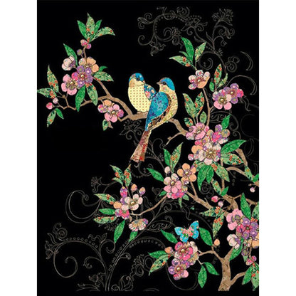 Branch Bird - Full Round Drill Diamond Painting 30*40CM