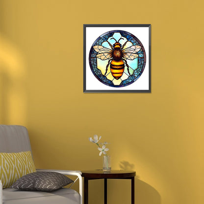 Animal Bee Glass Painting - Full Round Drill Diamond Painting 30*30CM