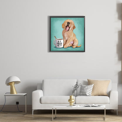 Puppy - Full Round Drill Diamond Painting 30*30CM