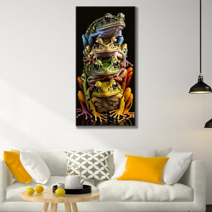 Four Frogs - Full Square Drill Diamond Painting 40*80CM