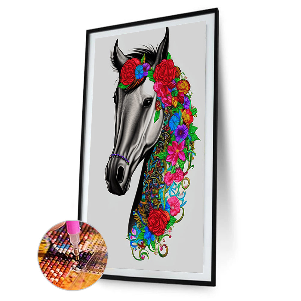 Horse - Full Round Drill Diamond Painting 30*45CM