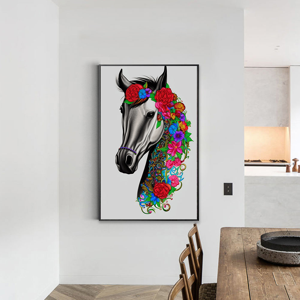 Horse - Full Round Drill Diamond Painting 30*45CM