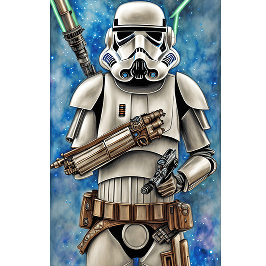 Star Wars Stormtrooper - Full Round Drill Diamond Painting 40*60CM