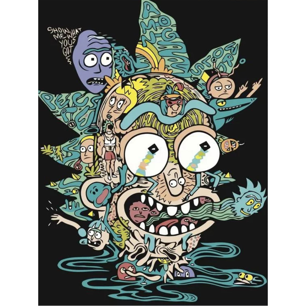 Rick Sanchez - Full Round Drill Diamond Painting 30*40CM