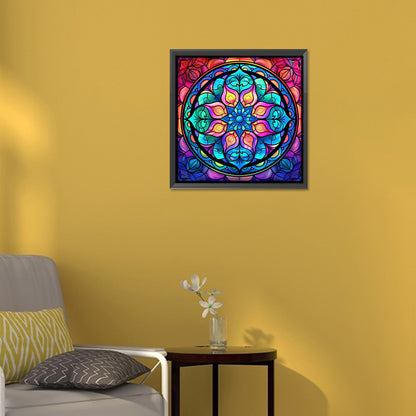 Mandala Glass Painting - Full Round Drill Diamond Painting 30*30CM