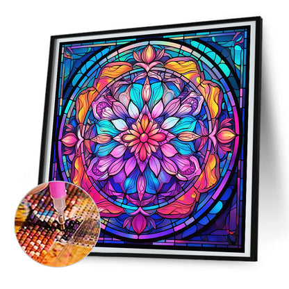 Mandala Glass Painting - Full Round Drill Diamond Painting 30*30CM