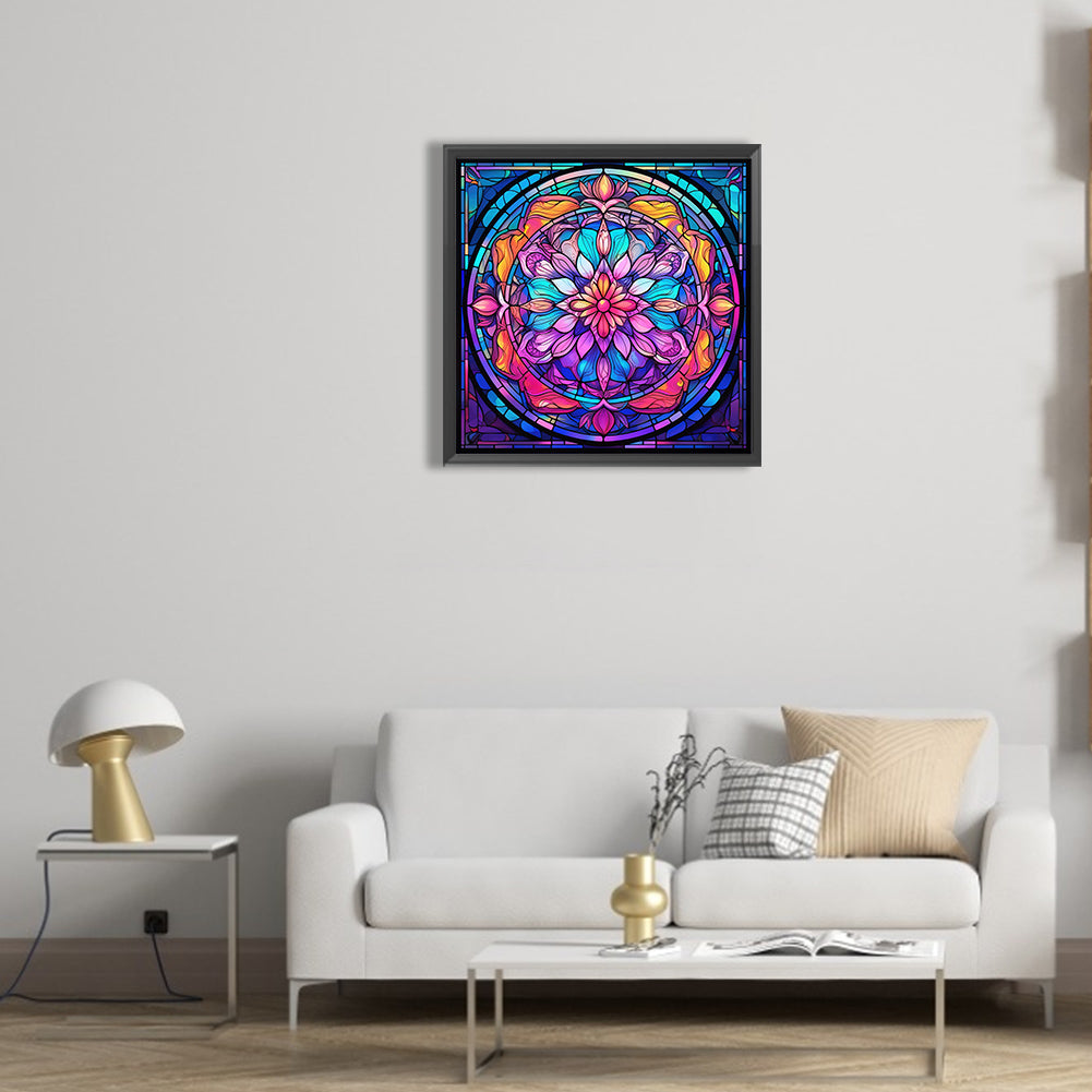 Mandala Glass Painting - Full Round Drill Diamond Painting 30*30CM