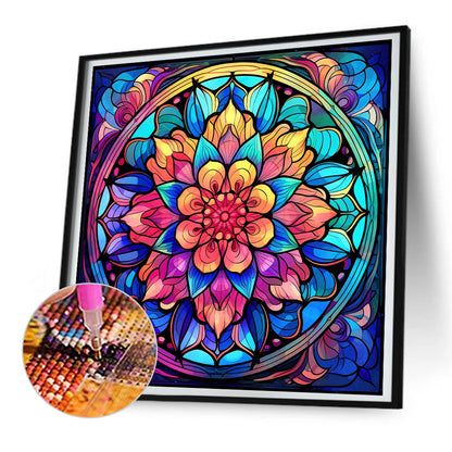 Mandala Glass Painting - Full Round Drill Diamond Painting 30*30CM