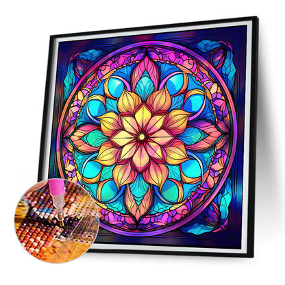 Mandala Glass Painting - Full Round Drill Diamond Painting 30*30CM