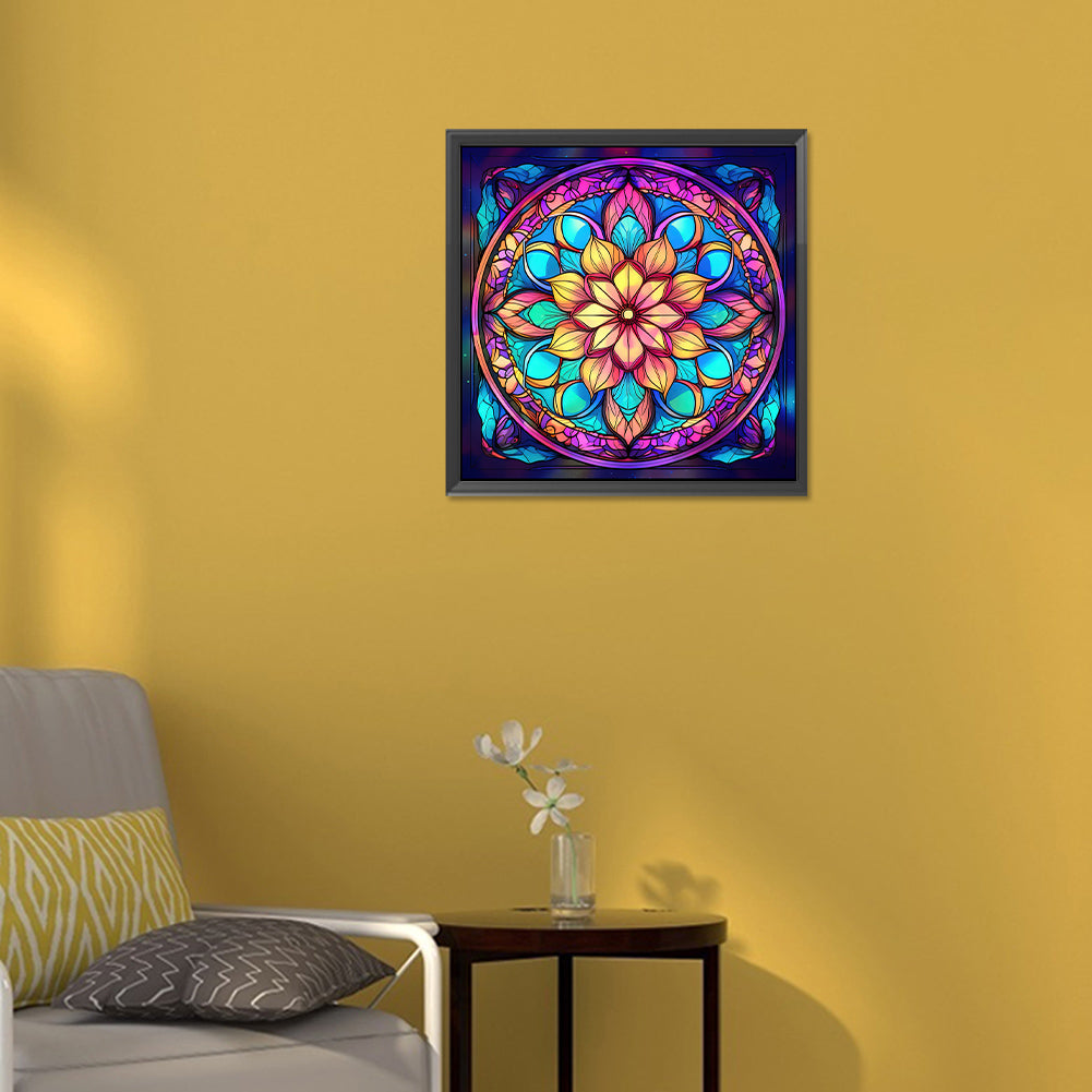 Mandala Glass Painting - Full Round Drill Diamond Painting 30*30CM