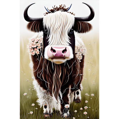 Highland Cattle - Full Round Drill Diamond Painting 40*60CM
