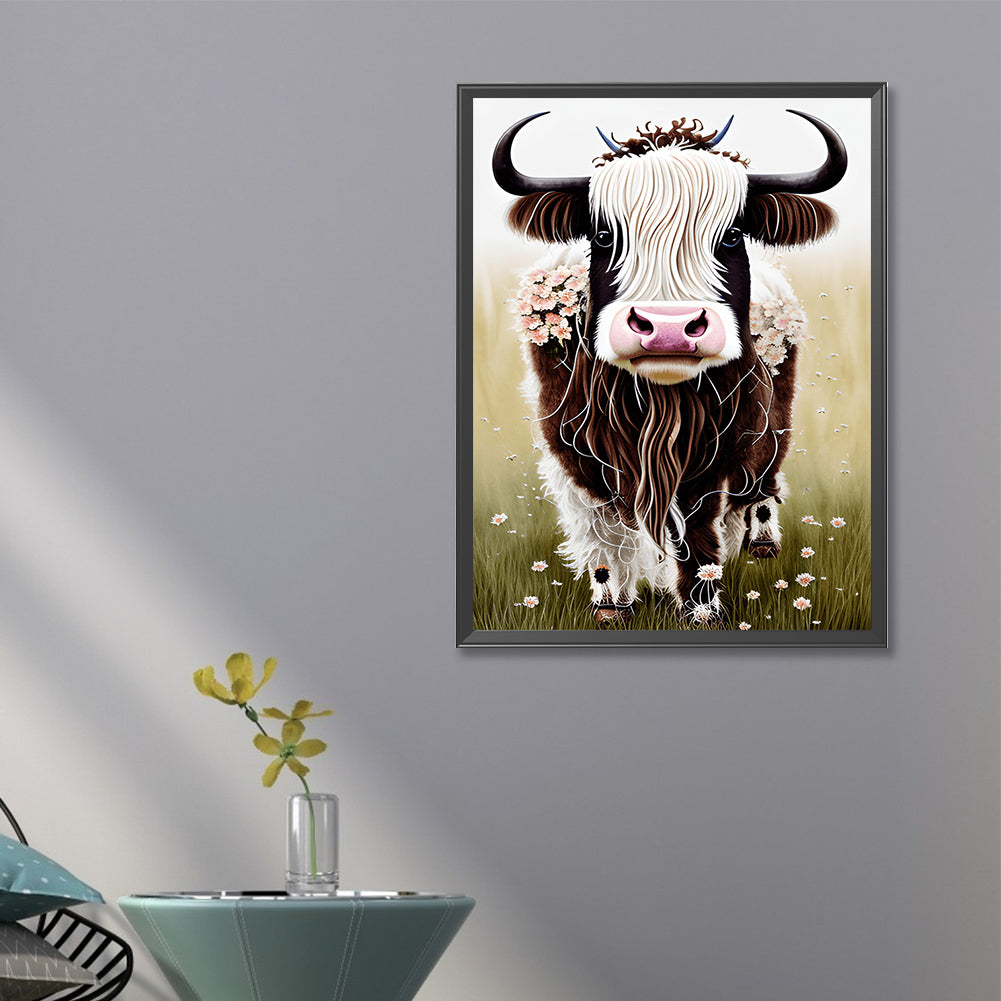 Highland Cattle - Full Round Drill Diamond Painting 40*60CM