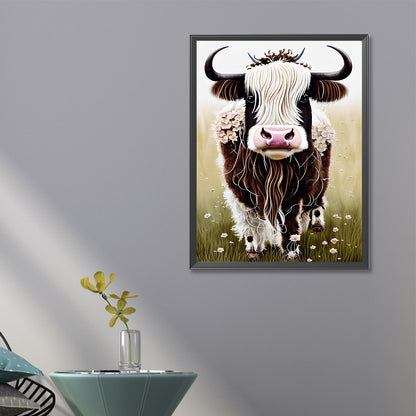 Highland Cattle - Full Round Drill Diamond Painting 40*60CM