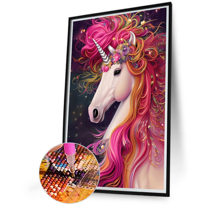 Rainbow Horse - Full Round Drill Diamond Painting 40*60CM