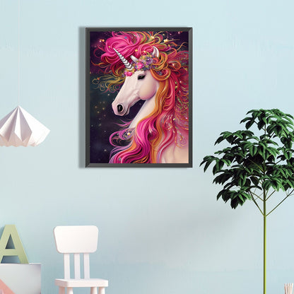 Rainbow Horse - Full Round Drill Diamond Painting 40*60CM