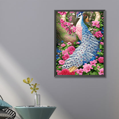 Peacock - Full Round Drill Diamond Painting 40*60CM