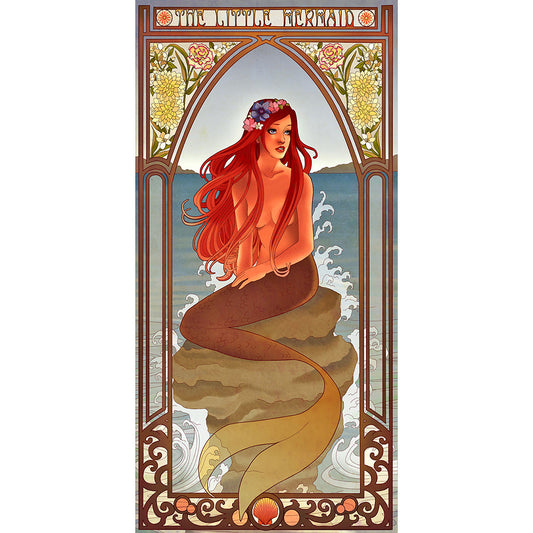 Mermaid - Full Round Drill Diamond Painting 30*70CM