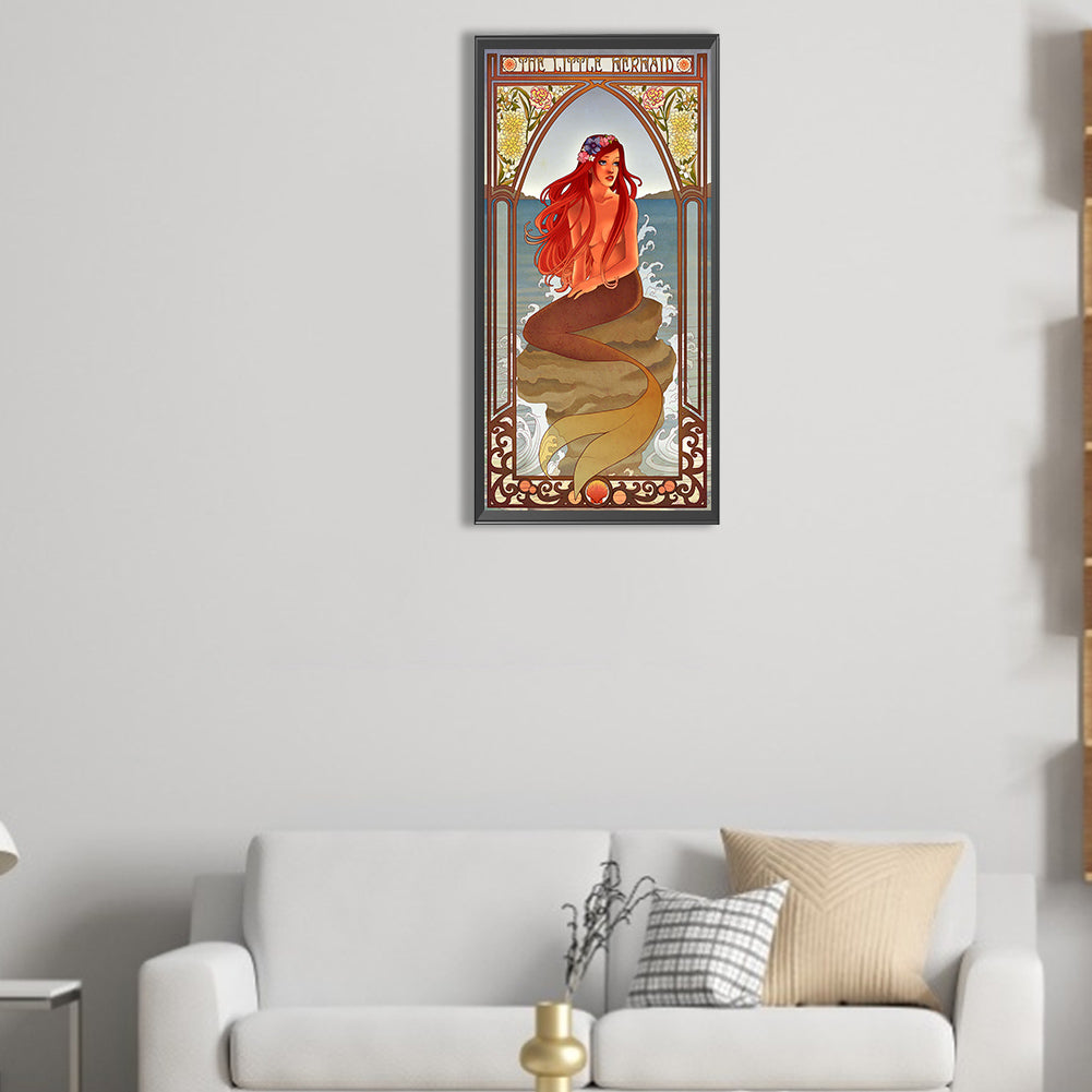 Mermaid - Full Round Drill Diamond Painting 30*70CM