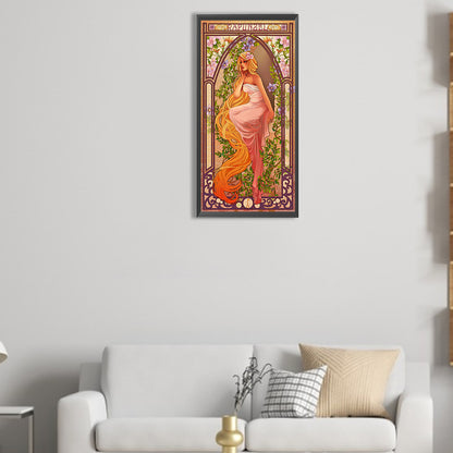 Long Hair Princess - Full Round Drill Diamond Painting 30*70CM