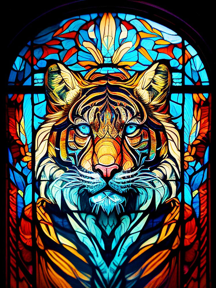 Tiger - Full Round Drill Diamond Painting 30*40CM