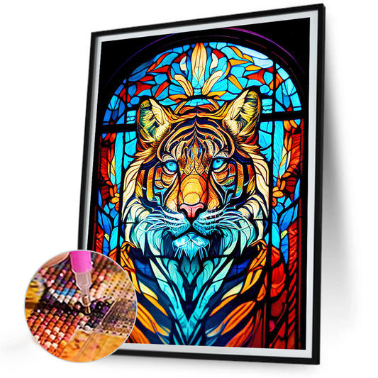 Tiger - Full Round Drill Diamond Painting 30*40CM