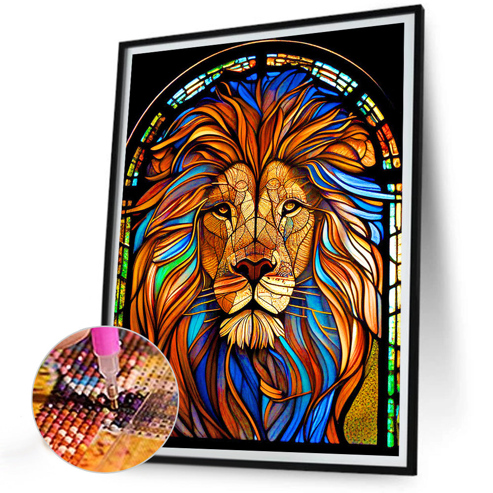 Lion - Full Round Drill Diamond Painting 30*40CM