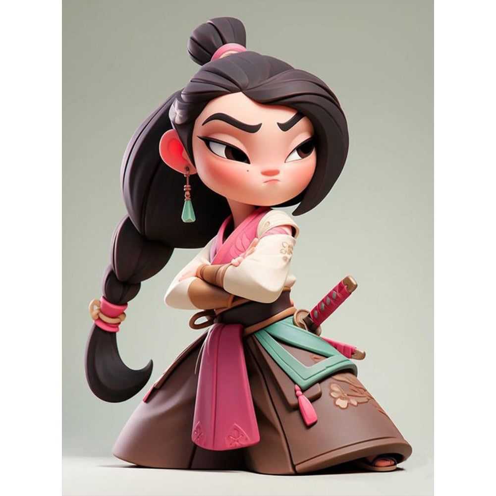Princess Mulan - Full Square Drill Diamond Painting 30*40CM