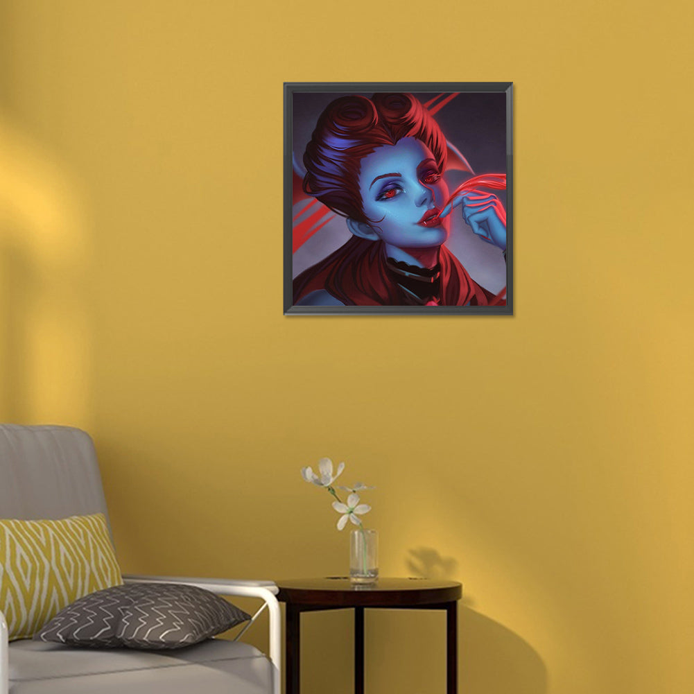 Redhead Woman - Full Round Drill Diamond Painting 30*30CM