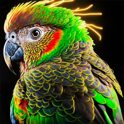 Colorful Parrot - Full Round Drill Diamond Painting 40*40CM